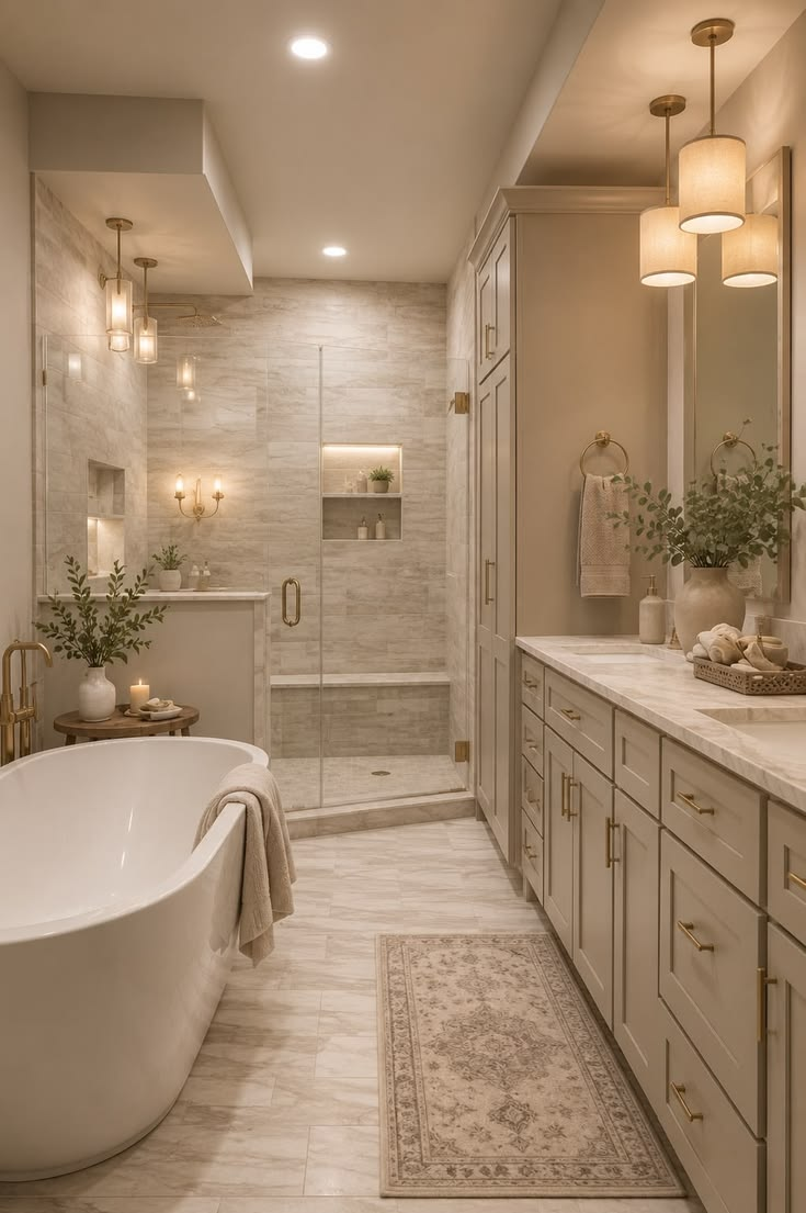 Walk-in shower renovation